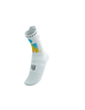 COMPRESSPORT Skarpetki do biegania wysokie PRORACING SOCKS V4 RUN HIGH IRONMAN 2025 white/sunrise