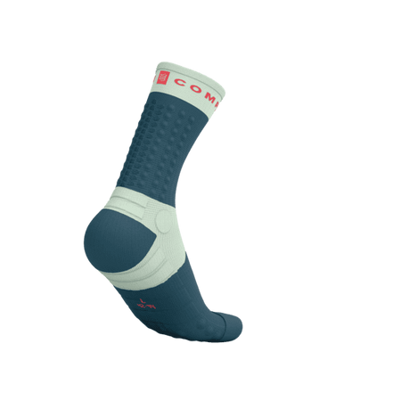 COMPRESSPORT Skarpetki do biegania ULTRA TRAIL SOCKS V2.0 stargazer/aqua/fluo red