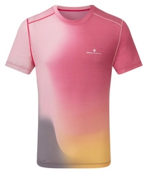 RONHILL Koszulka biegowa męska GOLDEN HOUR TEE różowa