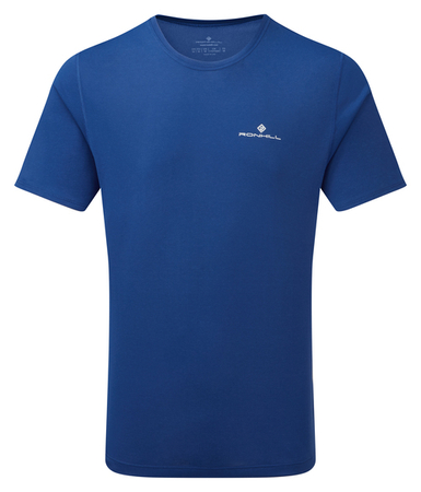 RONHILL Koszulka biegowa męska CORE S/S TEE dark cobalt/bright white