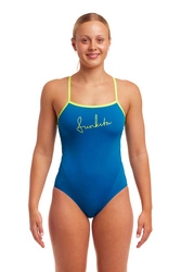 FUNKITA Strój kąpielowy damski jednoczęściowy SINGLE STRAP ONE PIECE glacier glam