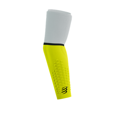 COMPRESSPORT Rękawki kompresyjne ARMFORCE ULTRALIGHT white/safe yellow