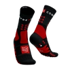 COMPRESSPORT Skarpetki trekkingowe HIKING SOCKS black/core red/white