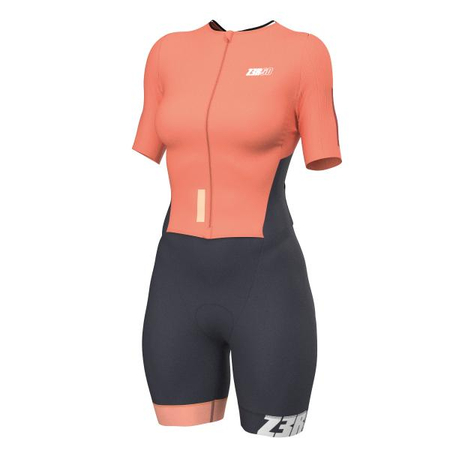 ZEROD Strój triathlonowy damski RACER TT SUIT fusion coral
