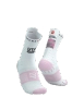 COMPRESSPORT Skarpetki do biegania trailowe PRORACING SOCKS V4 TRAIL UTMB 2025 white roseate