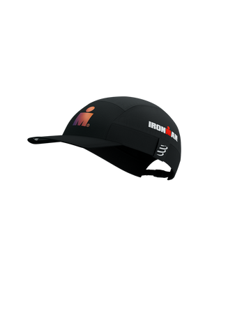 COMPRESSPORT Czapka biegowa 5 PANEL LIGHT CAP IRONMAN 2025 black sunset