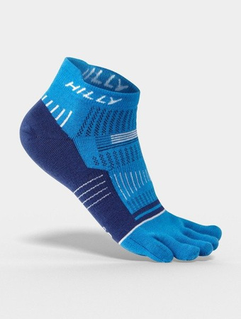 HILLY Skarpetki do biegania z palcami TOE SOCKLET electric blue/mid blue/white