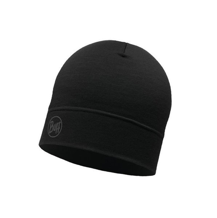 BUFF Czapka do biegania LIGHTWEIGHT MERINO WOOL BEANIE multistripes forest