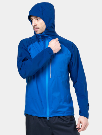 RONHILL Wodoodporna kurtka biegowa męska TECH STORM JACKET ocean/electric blue
