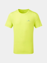 RONHILL Koszulka biegowa męska TECH SS TEE citrus/azurite