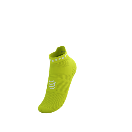 COMPRESSPORT Skarpetki do biegania krótkie PRORACING SOCKS V4 RUN LOW green sheen/white