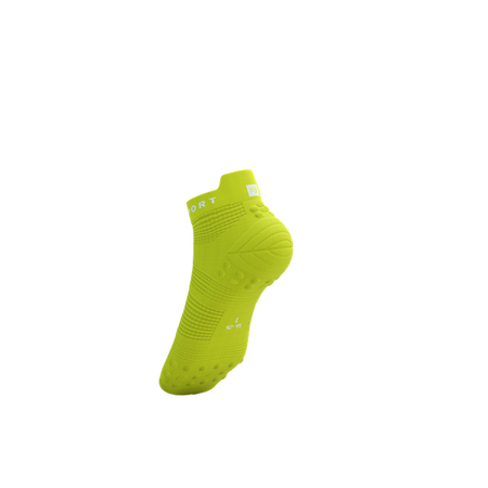 COMPRESSPORT Skarpetki do biegania krótkie PRORACING SOCKS V4 RUN LOW green sheen/white