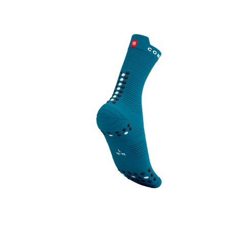 COMPRESSPORT Skarpetki do biegania wysokie ProRacing Socks V4 mosaic blue magent