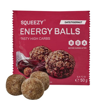 SQUEEZY Energetyczne kulki mocy ENERGY BALLS 50 g daktyle/orzech tygrysi