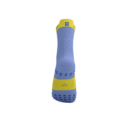 COMPRESSPORT Skarpetki do biegania wysokie PRORACING SOCKS V4 RUN HIGH jacaranda/maize