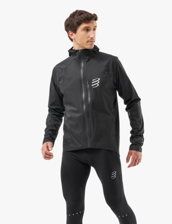 COMPRESSPORT Kurtka biegowa przeciwdeszczowa THUNDERSTORM WATERPROOF JACKET black