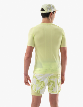 COMPRESSPORT Koszulka biegowa męska TRAIL RACING SS T-SHIRT shadow lime