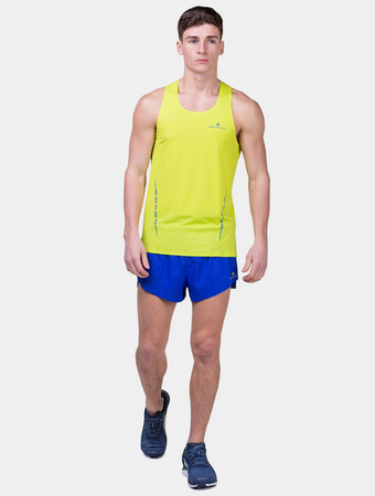 RONHILL Koszulka biegowa męska TECH RACE VEST citrus/azurite