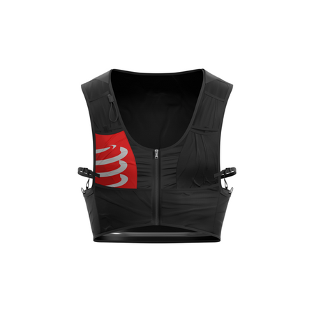 COMPRESSPORT Plecak biegowy ULTRUN PACK czarny + 2x soft flask