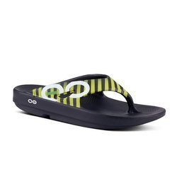 OOFOS Klapki regeneracyjne OOriginal Sport Black Yellow Stripes