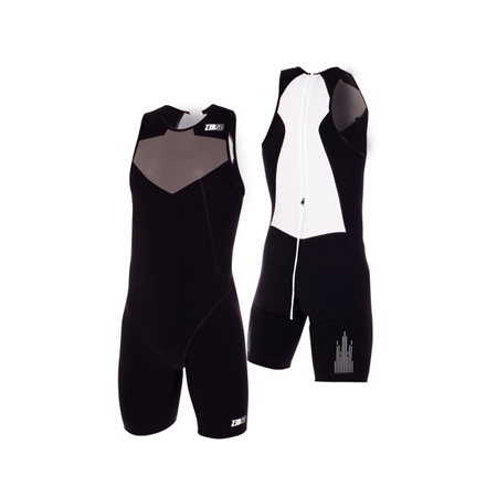 ZEROD Strój triathlonowy męski ELITE TRISUIT czarnt