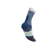 COMPRESSPORT Skarpetki do biegania wysokie PRORACING SOCKS V4 RUN HIGH blues/sugar