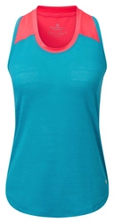 RONHILL Koszulka biegowa damska LIFE WELLNESS VEST niebieska