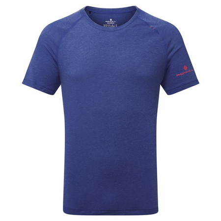 RONHILL Koszulka do biegania męska LIFE TENCEL SS Tee dark cobalt marl