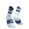 COMPRESSPORT Skarpetki do biegania wysokie PRORACING SOCKS V4 RUN HIGH star white/orient blue