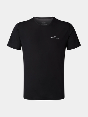 RONHILL Koszulka biegowa męska CORE S/S TEE black/white