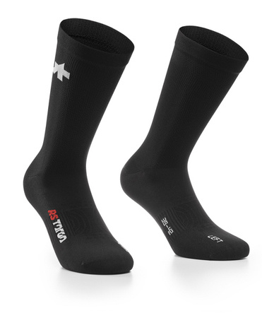 ASSOS Skarpetki rowerowe RS SOCKS TARGA Black Series