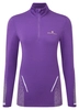RONHILL Bluza biegowa damska TECH REFLECT 1/2 ZIP regal purple/reflect