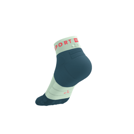 COMPRESSPORT Skarpetki do biegania ULTRA TRAIL LOW SOCKS V2.0 stargazer/aqua/fluo red