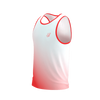 COMPRESSPORT Koszulka biegowa PERFORMANCE SINGLET fluo red/white