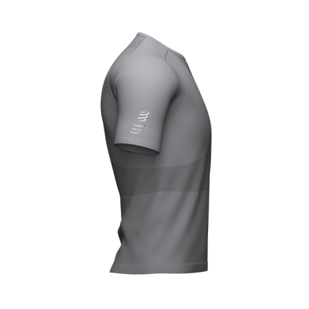 COMPRESSPORT Koszulka biegowa TRAIL HALF-ZIP FITTED SS TOP szara