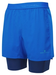 RONHILL Spodenki do biegania męskie TECH 5" TWIN SHORT seafaring/dark navy