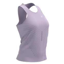 COMPRESSPORT Koszulka biegowa damska  PERFORMANCE SINGLET fioletowa