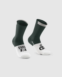 ASSOS Skarpetki rowerowe GT SOCKS Schwarzwald Green