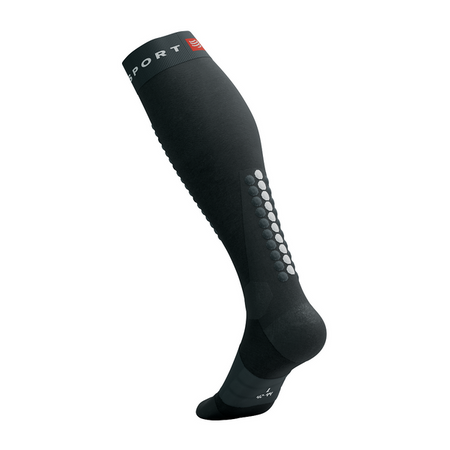 COMPRESSPORT Skarpety kompresyjne narciarskie ALPINE SKI FULL SOCKS black/steel grey