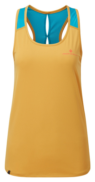 RONHILL Koszulka biegowa damska TECH REVIVE RACER VEST żółta