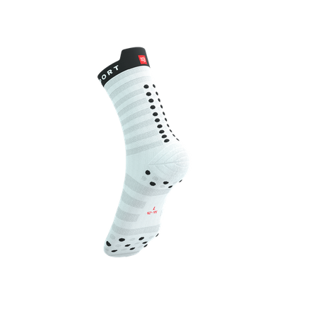 COMPRESSPORT Skarpetki do biegania PRORACING SOCKS V4 ULTRALIGHT RUN HIGH white/red/black