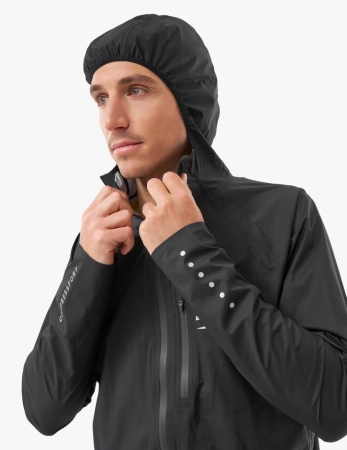 COMPRESSPORT Kurtka biegowa przeciwdeszczowa THUNDERSTORM WATERPROOF JACKET black