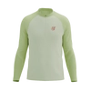 COMPRESSPORT Koszulka biegowa męska TRAIL HZ LS T-SHIRT sugar/shadow lime