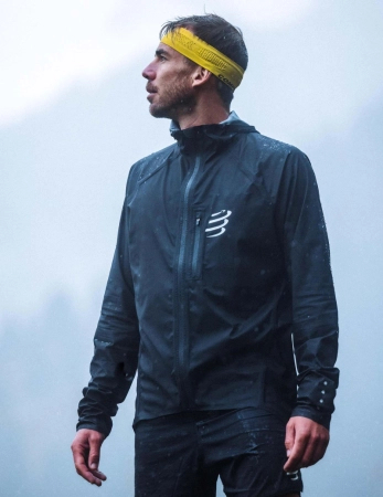 COMPRESSPORT Kurtka biegowa przeciwdeszczowa THUNDERSTORM WATERPROOF JACKET black