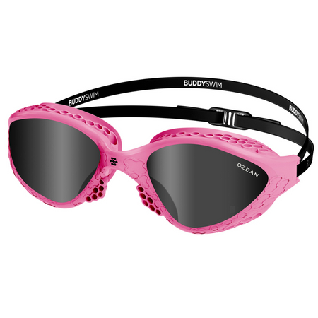 BUDDYSWIM Okulary do pływania OZEAN pink-black/smoke