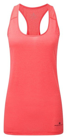 RONHILL Koszulka biegowa damska bez rękawów STRIDE RACER VEST różowa