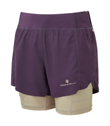RONHILL Spodenki biegowe damskie TECH ULTRA TWIN SHORT nightshade
