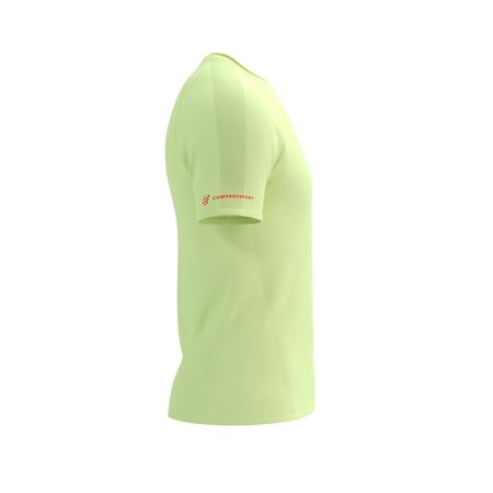 COMPRESSPORT Koszulka biegowa męska TRAIL RACING SS T-SHIRT shadow lime