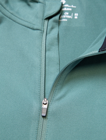 RONHILL Bluza biegowa męska TECH REFLECT 1/2 ZIP dark sage/reflect