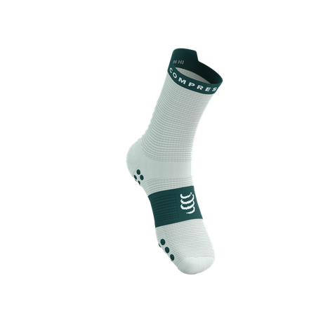 COMPRESSPORT Skarpetki do biegania wysokie PRORACING SOCKS V4 RUN HIGH sugar/storm